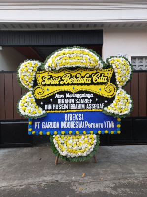 Papan Bunga Duka di Bontang Lestari
