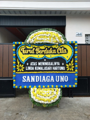 Papan Bunga Duka di Bontang Lestari